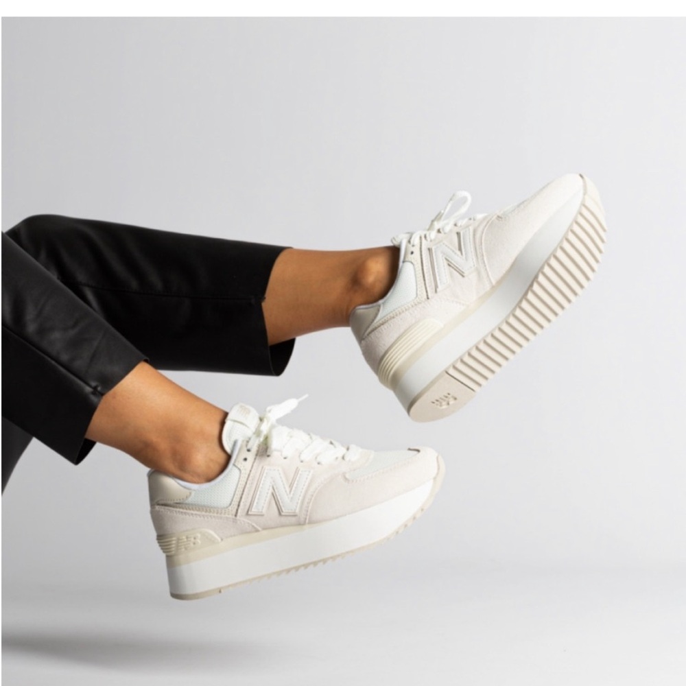 Reselling these, New Balance 574+ in Sea Salt/Turtledove